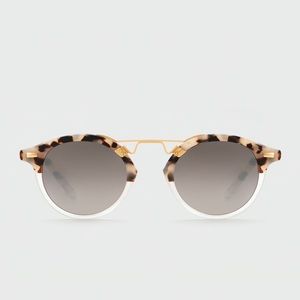 Krewe St. Louis Round Sunglasses and box